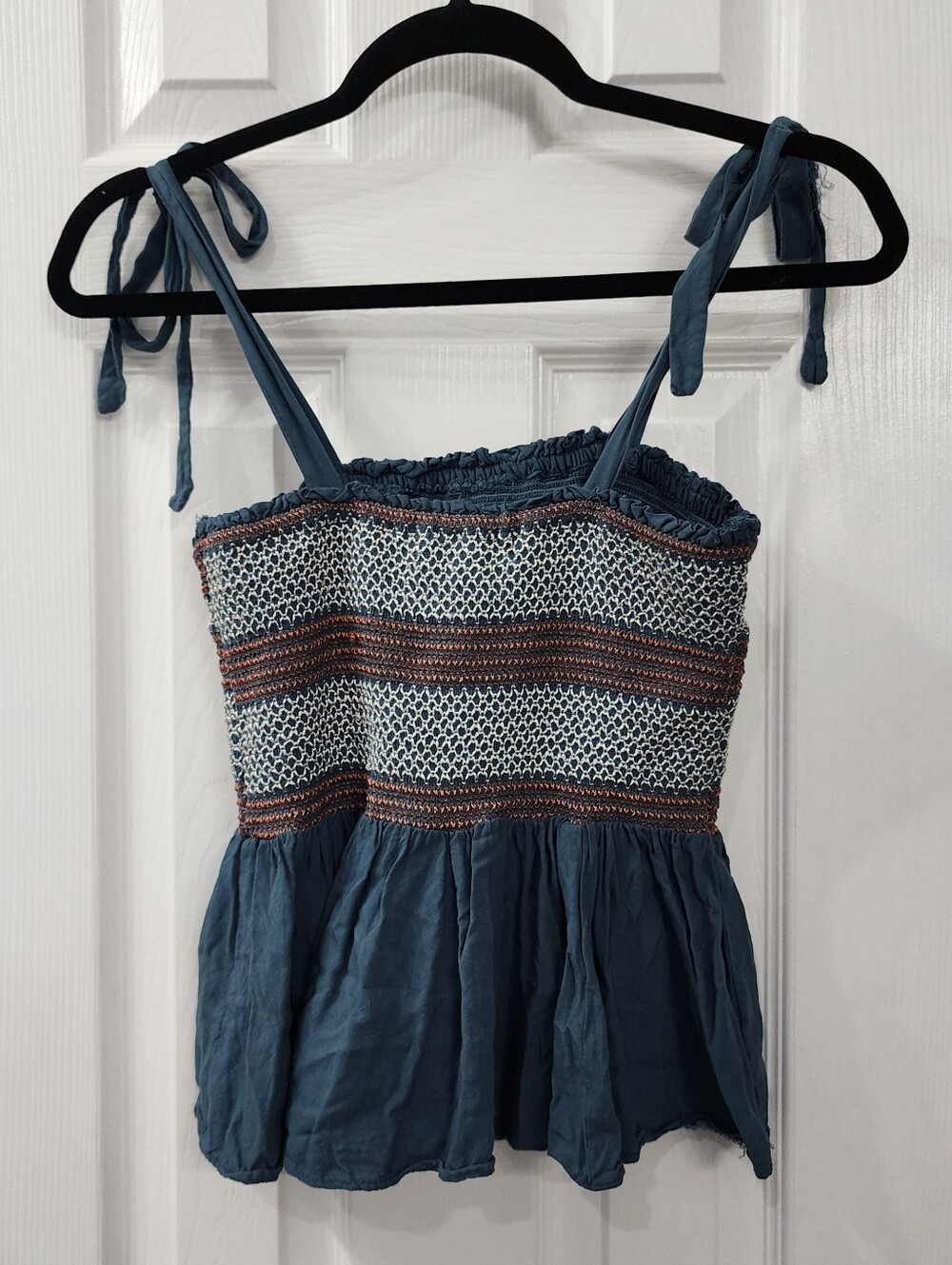 Rockin' C Smocked Babydoll Tank Top Size: Medium - Picture 2 of 8